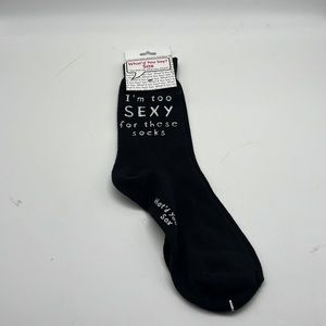 What'd You‎ Say? Sox Black Unisex Novelty Crew Socks  NEW